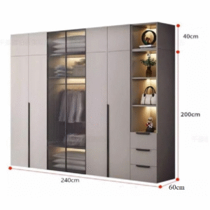 Tủ quần áo thiết kế sang trọng TA-02