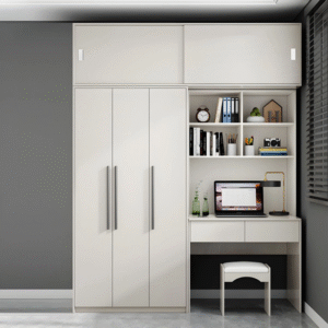 Tủ áo trẻ em tích hợp bàn học hiện đại TAE-01