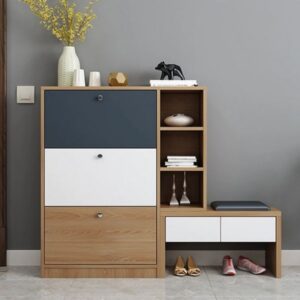 Tủ giầy dép kết hợp ghế ngồi TGD-04