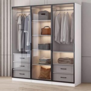 Tủ quần áo cửa cánh kính TA-08