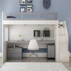 Giường tầng có bàn học hiện đại GT-01