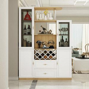 Tủ rượu kết hợp trang trí TR-04