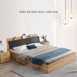 Giường ngủ hiện đại có ngăn kéo GN-13