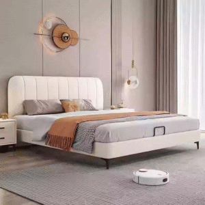 Giường ngủ nệm bọc da hiện đại GN-15