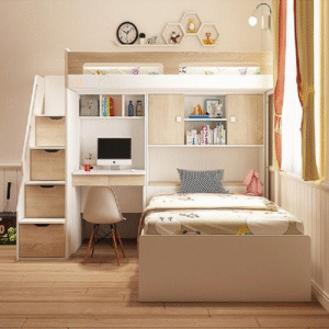 Giường tầng kết hợp bàn học GT-06