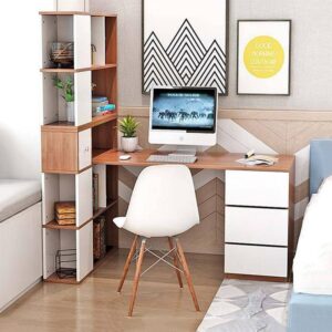 Bàn làm việc lền kệ sách BLV-10