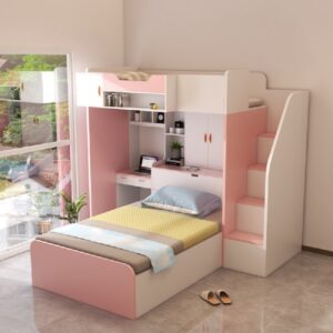 Giường tầng tích hợp bàn học GT-09