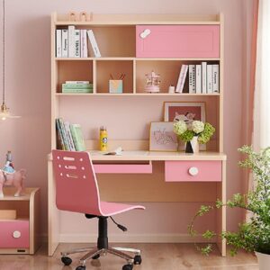 Bàn học kết hợp giá sách BHS-12