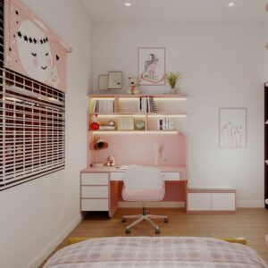 Bàn học hiện đại cho bé gái BHS-10